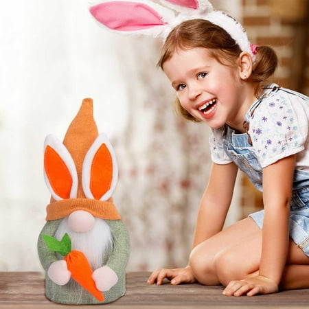 

Easter Decoration Bunny Cuddle Doll Display Easter Menu Doll Home Decoration Ornament