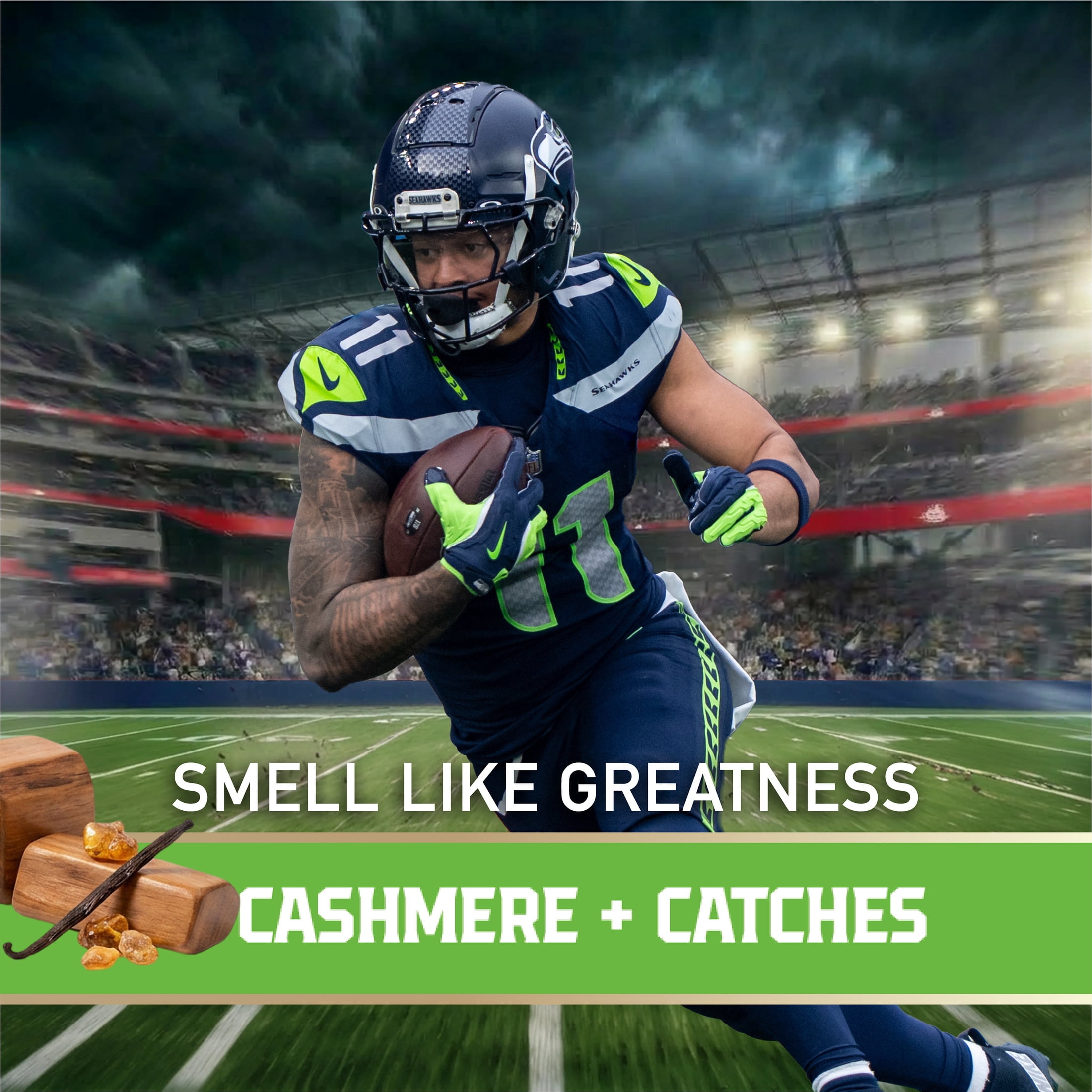 Old Spice Body Wash for Men, NFL Collection, Jaxon Smith-Njigba, Scent of Cashmere + Catches, 24 fl oz