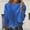 C-Blue94, variant on JIAYUE Sweaters for Women Cropped Loose Knit Pullover Long Sleeve Round Neck Solid Color For Ladies Casual Fall Winter Wear
