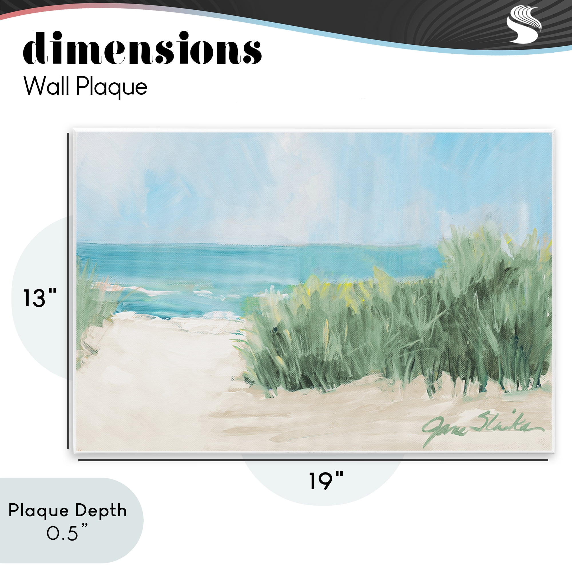 Stupell Industries Soothing Beach Day Wall Plaque Art, design by Jane Slivka