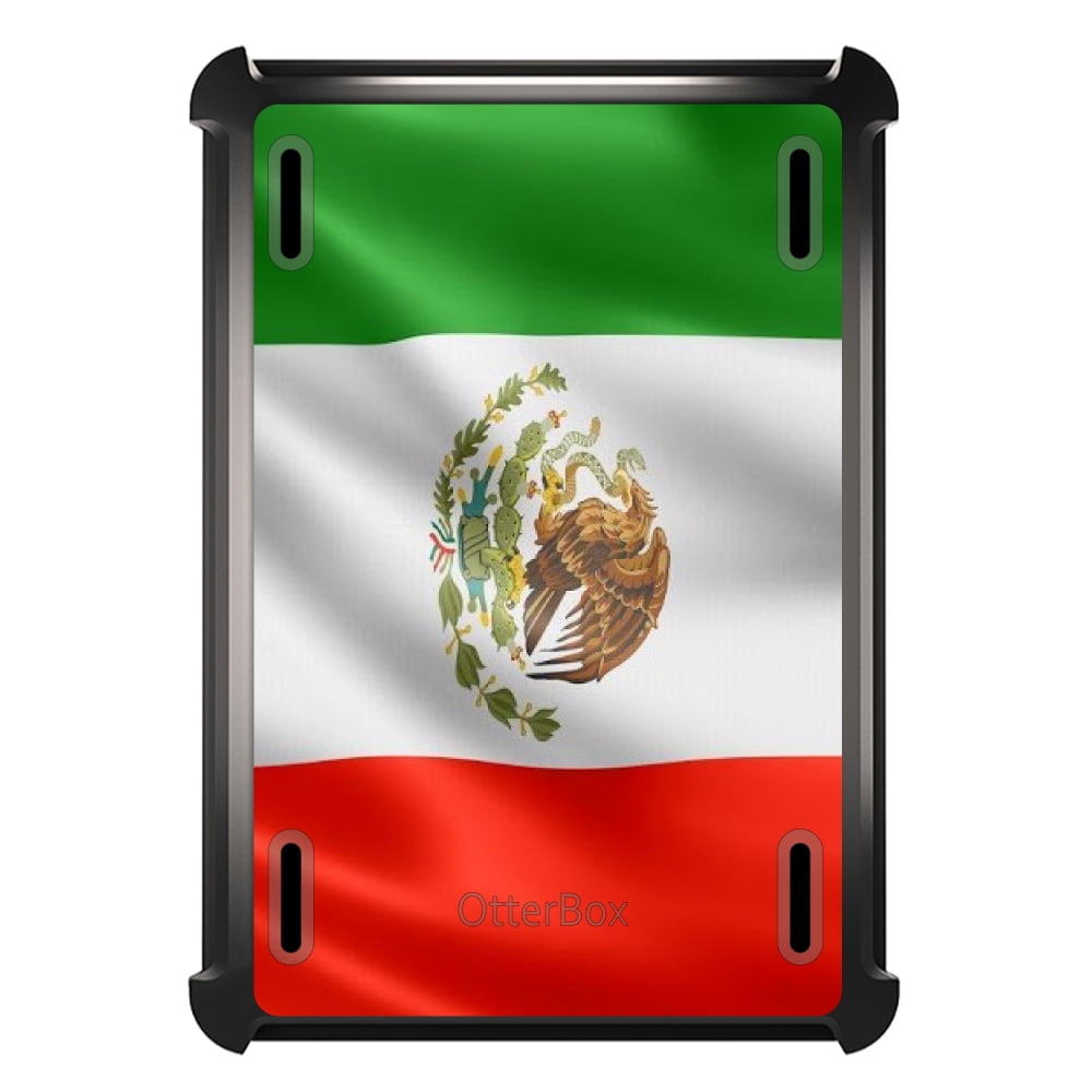 CUSTOM Black OtterBox Defender Series Case for Apple iPad Air 2 (2014 Model) Red...