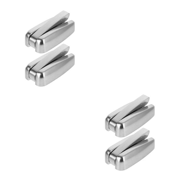 FRCOLOR 4 PCS Folding Coat Hook Foldable Hooks Wall Mounted for Keys Towel Hat Bags Headphones Holder Headset Wall Hanger