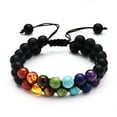 thumbnail image 3 of Double-Layer Healing Anxiety 7-Chakra Bracelet Natural Gemstone Crystal Yoga, 3 of 3