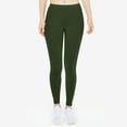 thumbnail image 2 of Jxximdong Leggings for Women Women Low Waisted Opaque Soft Yoga Waisted Slim Pants Solid Length Pants Green XXL Yoga Pants, 2 of 4