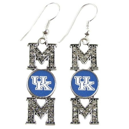 - Kentucky Wildcats Mom Crystal Charm And Blue Charm French Hook Earring Jewelry UK