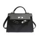 thumbnail image 1 of Bolso cuadrado pequeño portátil con cierre de textura, bolso de hombro clásico combinable para mujer, bolso de moda de PU, 1 of 6