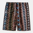 thumbnail image 2 of guisaled Men Swim Trunks 5 Inch Beach Shorts Quick Dry Drawstring Elastic Waisted Board Shorts Hawaiian Boho Prinetd Boxer Shorts, 2 of 6