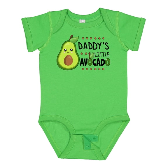 Inktastic Daddy's Little Avocado with Cute Baby Avocado Boys or Girls Baby Bodysuit