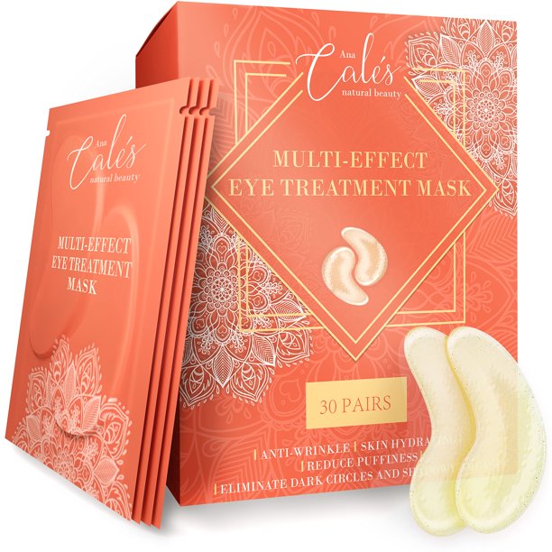 Parches debajo de los ojos para ojos hinchados Mascarilla de colágeno para ojeras Almohadillas de gel debajo de los ojos para arrugas con ácido hialurónico Mascarillas transparentes para los ojos Trat