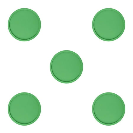 

Pero pio 1Pc/8Pcs Round Silicone Coasters Non- for slip Cup Mats Pad Drinks Table Glasses Mat Replacement Green 5PCS