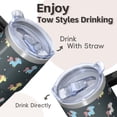 thumbnail image 4 of 20OZ Stainless Steel Unicorn Travel Cup with Handle and Straw Double Wall Insulated Tumbler Coffee Mug Ideal Presents for Women Mom Friends on Birthday Christmas Thanksgiving, 4 of 6