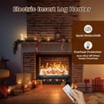 thumbnail image 4 of WAA Electric 750W/1500W 5 Flame Brightness, Remote and Auto Shut Off Fireplace Inserts with Log Heater, 4 of 7