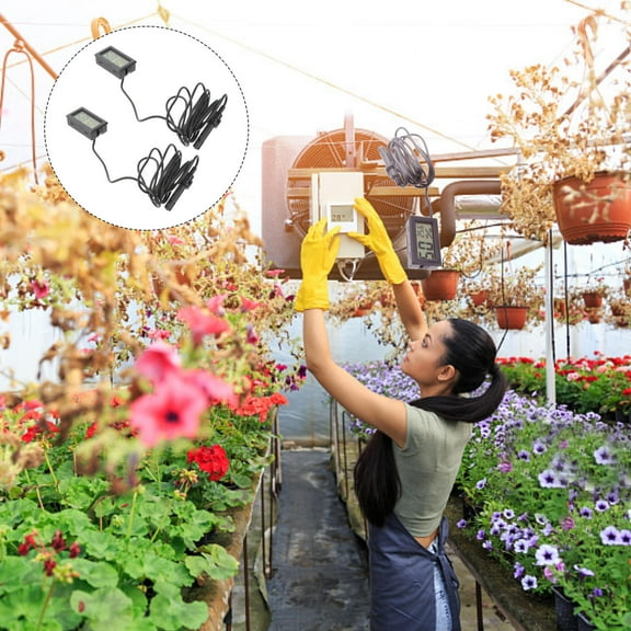 Worgeous Compact Digital Humidity Meter Hygrometer Thermometer Black 2Pcs