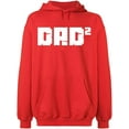 thumbnail image 2 of OXI Hoodie Sweatshirt - Dad Square, Basic Casual Hoodie for Men's and Women Fleece Hoodie Long Sleeve - Red 2X-Large, 2 of 3