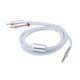 thumbnail image 5 of Cable Adaptador Auxiliar Gloria a 3,5 mm a 2 Conectores RCA Blanco, 5 of 8