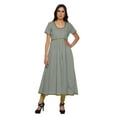 thumbnail image 1 of Moomaya Robe Ethnique Longue en Coton avec Fente avant Imprimée Kurti pour Femmes Indiennes, 1 of 6