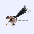thumbnail image 3 of XINQIHANG Cat Insect Feather Toys Replacement Cat Toy Wand Refills, 6 Pieces Natural Insect Cat Toy Feathers Refill, Interactive Cat Teaser Wand Attachments, with Bell, 3 of 7