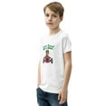 thumbnail image 3 of Speedy Duck in Race Car Kids' Graphic Tee – Fun and Fast Design, Youth Short Sleeve T-Shirt (White, XL), 3 of 3
