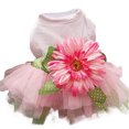 thumbnail image 1 of Flor gasa falda perro vestido chaleco traje falda ropa mascota cachorro arco princesa ropa perro y gato MFZFUKR CPB-DE-LYY2268-1, 1 of 5