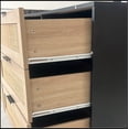 thumbnail image 6 of 51.18"6-Drawers Rattan Storage Cabinet Rattan Drawer with White Drawer Slides,for Bedroom,Living Room,Black, 6 of 7