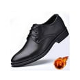 thumbnail image 3 of Gomelly Men Oxfords Lace Up Dress Shoes Wingtips Brogues Lightweight Flats Wedding Office Leather Shoe Black Velvet 8.5, 3 of 3