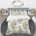 thumbnail image 2 of Designart 'Floral Botanical Retro XI' Mid-Century Modern Duvet Cover Set, 2 of 4