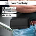 thumbnail image 6 of Phone Holster for Samsung Galaxy S25 FE 5G S24 Ultra S23 S22 S21 Note 20 A16 A15 A14 A13 A23 A35 A36 A54 iPhone 17 Pro Max 16 XR 15 Nylon Belt Holster with Clip Loops Phone Pouch Holder Case, 6 of 8