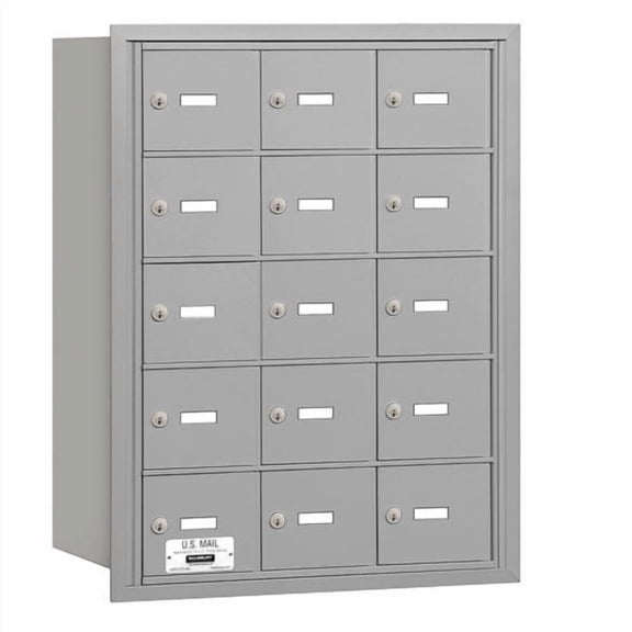 Salsbury Industries 15 Door Rear Load 4B Horizontal Mail Center