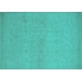 thumbnail image 1 of Ahgly Company Indoor Rectangle Oriental Turquoise Blue Industrial Area Rugs, 2' x 5', 1 of 4