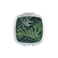 thumbnail image 1 of Green Picture Night Nature Square Mirror Portable Compact Pocket Makeup Double Sided Glass, 1 of 3