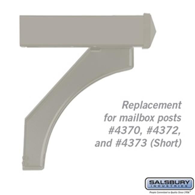 Arm Kit - Replacement for Deluxe Post for Designer Roadside Mailbox - Nickel