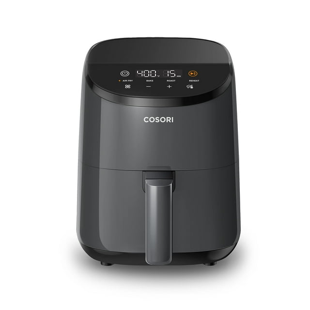 COSORI Friteuse à Air Chaud Mini 2,1 Qt, Grise - 4-en-1, Gain de Place, Faible Bruit