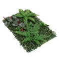thumbnail image 3 of Paneles de flores de bayas de plantas de césped verde artificial Paneles Follaje de fiesta de boda Verde B, 3 of 9