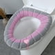 thumbnail image 5 of Laklulu - Funda para asiento de inodoro suave de doble color, calentador, paño lavable más grueso y elástico, 5 of 5