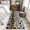 Blue, variant on Area Rug for Living Room, Teal Brown Non-Slip Indoor Large Carpet for Bedroom/Dining Room, Pet Paw Printed Farmhouse Dog Claws Wood Grain Washable Low-Profile Floor Mat Runner Rugs - 3 x 5 Ft