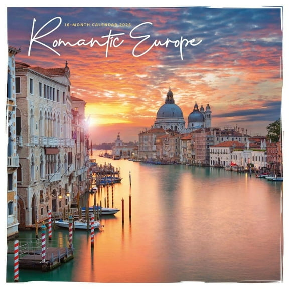 Carousel Calendars, Romantic Europe Special Value 2026 Wall Calendar