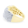 thumbnail image 4 of 1.18 CT Round Cut Simulated White Diamond Art Deco Wedding Ring 14K Yellow Gold Plated 925 Sterling Silver (Color: White, Clarity: VVS1-VVS2, 1.18 Cttw) -10, 4 of 8