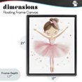 thumbnail image 4 of Stupell Industries Cottage Graceful Ballerina Pose Black Floating Frame Canvas Art, 17 x 21, by Creative Studio, 4 of 8