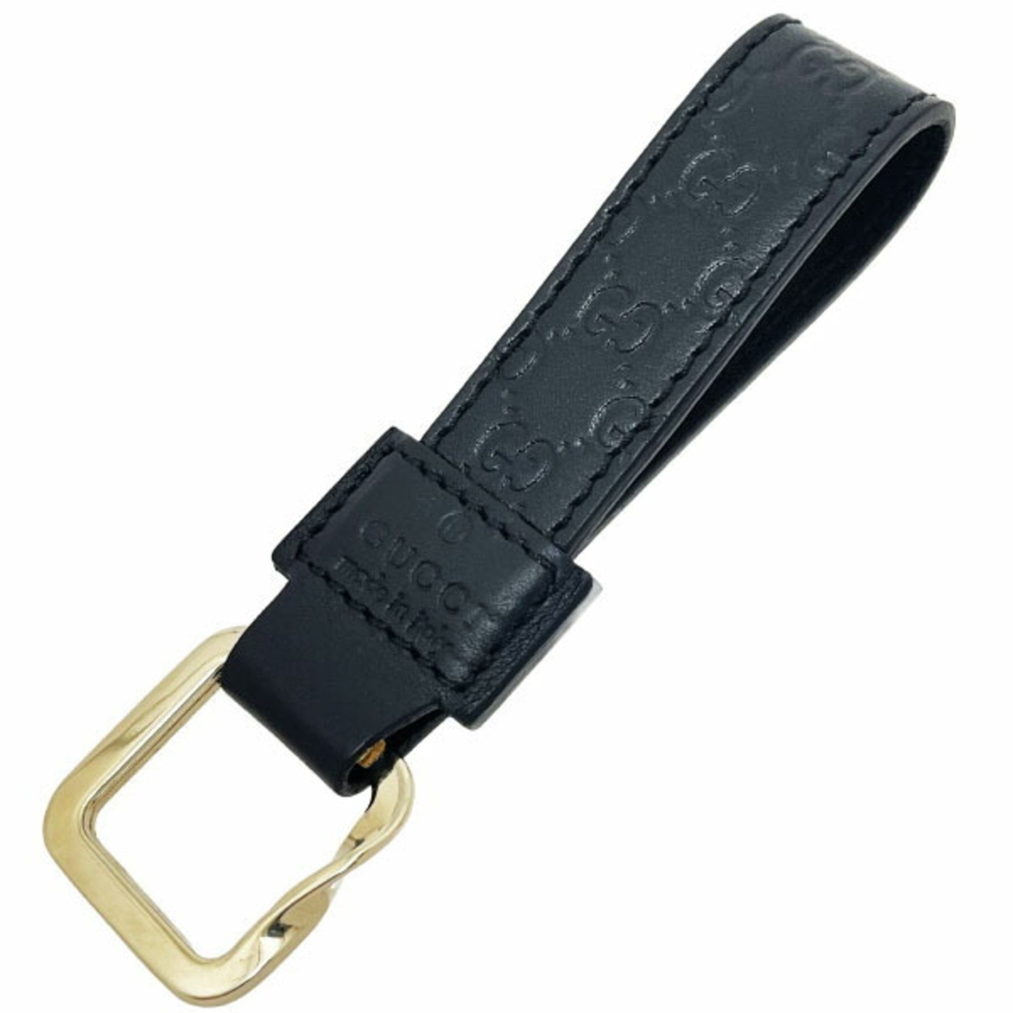 ◎正規新品同様　GUCCI　グッチ　GG　キーホルダーブラック 型番199919 GUCCI グッチ キーリング キーホルダー 199919 BMJ1G 1000 GUCCI