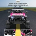 thumbnail image 6 of YOFE Electric Ride on Vehicles for Kid, 12V Battery Ride on Car w /Parent Remote Control, Seat Belt, Music Player, Lights, Ride on Truck Age 3-5 for Kids Birthday Gift, Rose Red, D1860, 6 of 9