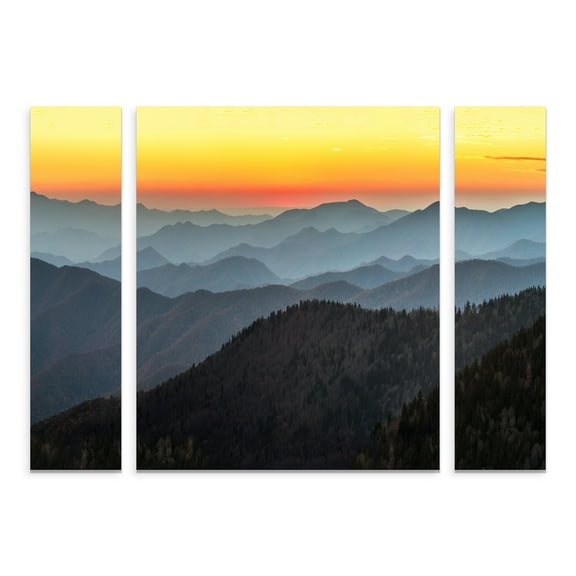 Trademark Fine Art 'Great Smoky Sunset' Canvas Art by Pierre Leclerc