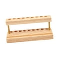 thumbnail image 3 of Portalápices, soporte de madera para brochas de maquillaje, ideal para el hogar, centro comercial y oficina., 3 of 9