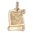 thumbnail image 1 of Medalla De Bautizo Italiana De Oro De 14k, 1 of 4