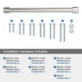 thumbnail image 5 of Amerock Faircrest 12 inch (305mm) Center-to-Center Polished Nickel Appliance Pull, 5 of 7