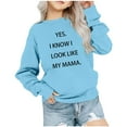thumbnail image 1 of Chandail à Col Rond pour Bébé Fille, Chandail d'Hiver pour Enfants, T-Shirt Imprimé à Manches Longues, T-Shirt Imprimé à Col Rond, Hauts Courts, T-Shirts pour Garçons et Filles, Chandails à Manches Longues pour Filles, Bleu Pâle 11T, 1 of 4