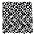 thumbnail image 3 of Ambesonne Abstract Shower Curtain, Train Rail Like Squares, 69"Wx70"L, Charcoal Grey White, 3 of 5
