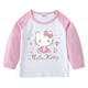 thumbnail image 2 of Camiseta de algodón de Hello Kitty para chico de otoño, camiseta de manga larga con cuello redondo y dibujos animados, ropa para niños y niñas, 2 of 4