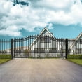 thumbnail image 2 of ALEKO DG14PRAD Prague Style Ornamental Iron Wrought Dual Driveway Gate 14' High Quality, 2 of 11