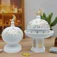 thumbnail image 4 of Ceramic Decorative Mosque Ornament with Crescent Dome Design for Home and Event Tabletop Display Islamic Art Decor, 4 of 4