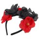 thumbnail image 2 of 1pc Halloween Skull Decoration Party Head Buckle Simulation Flower Headband, 2 of 5